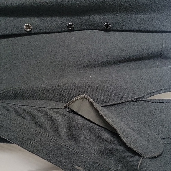 Vintage Norm Thompson Grey 100% Wool Lightweight Coat Beautiful Condition Sz Med - Picture 6 of 15